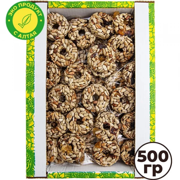№3 Козинаки из подсолнечника с медом и сухофруктами "Зачетные" 500г в Северске