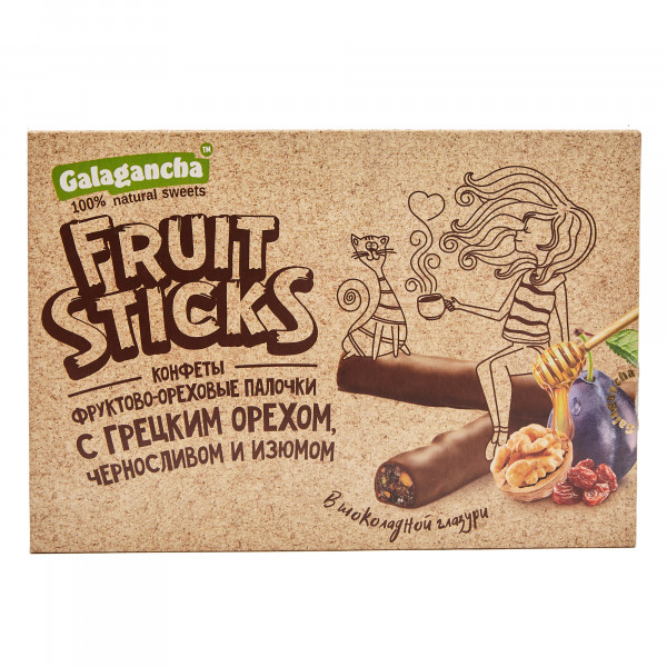 №2 Берестов КРАФТ Fruit Stiсks с черносливом и грецким орехом, 175г в Северске
