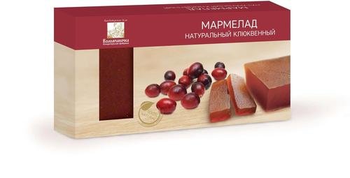  Мармелад пластовый 210г клюквенный в Северске
