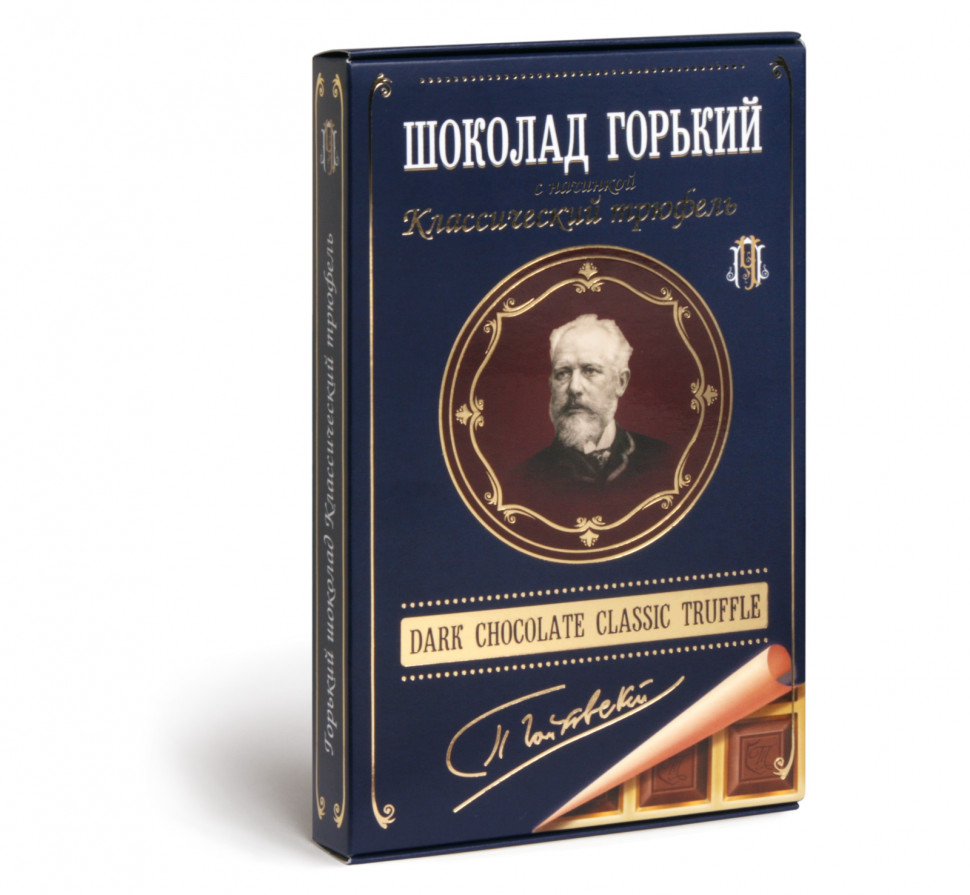  Фабрика Томер  Горький шоколад ТРЮФЕЛЬ классический (Чайковский), 112г в Северске