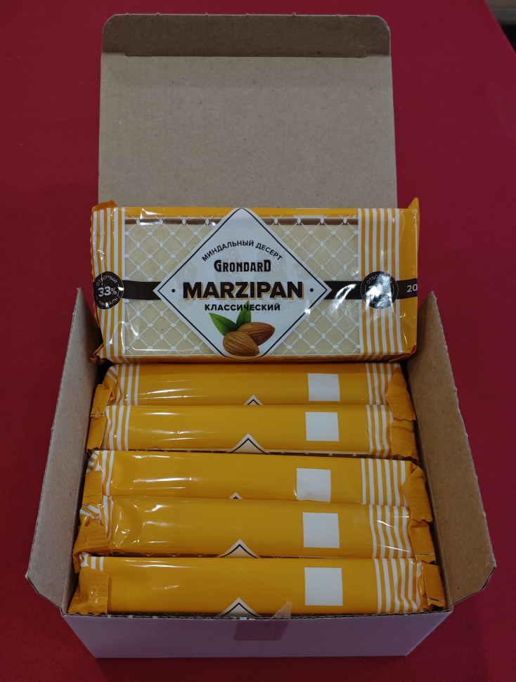  TM Grondard      (11133) Марципан 33%, (блок 6 шт по 200г)             в Северске