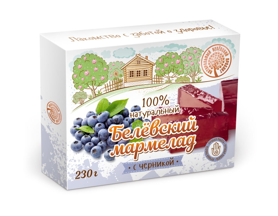  Мармелад белевский "Черника" 230г в Северске