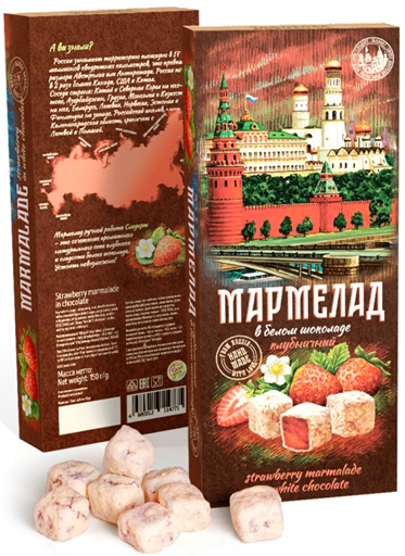 Сладарт Мармелад Клубничный в белом шоколаде, 150г   в Северске